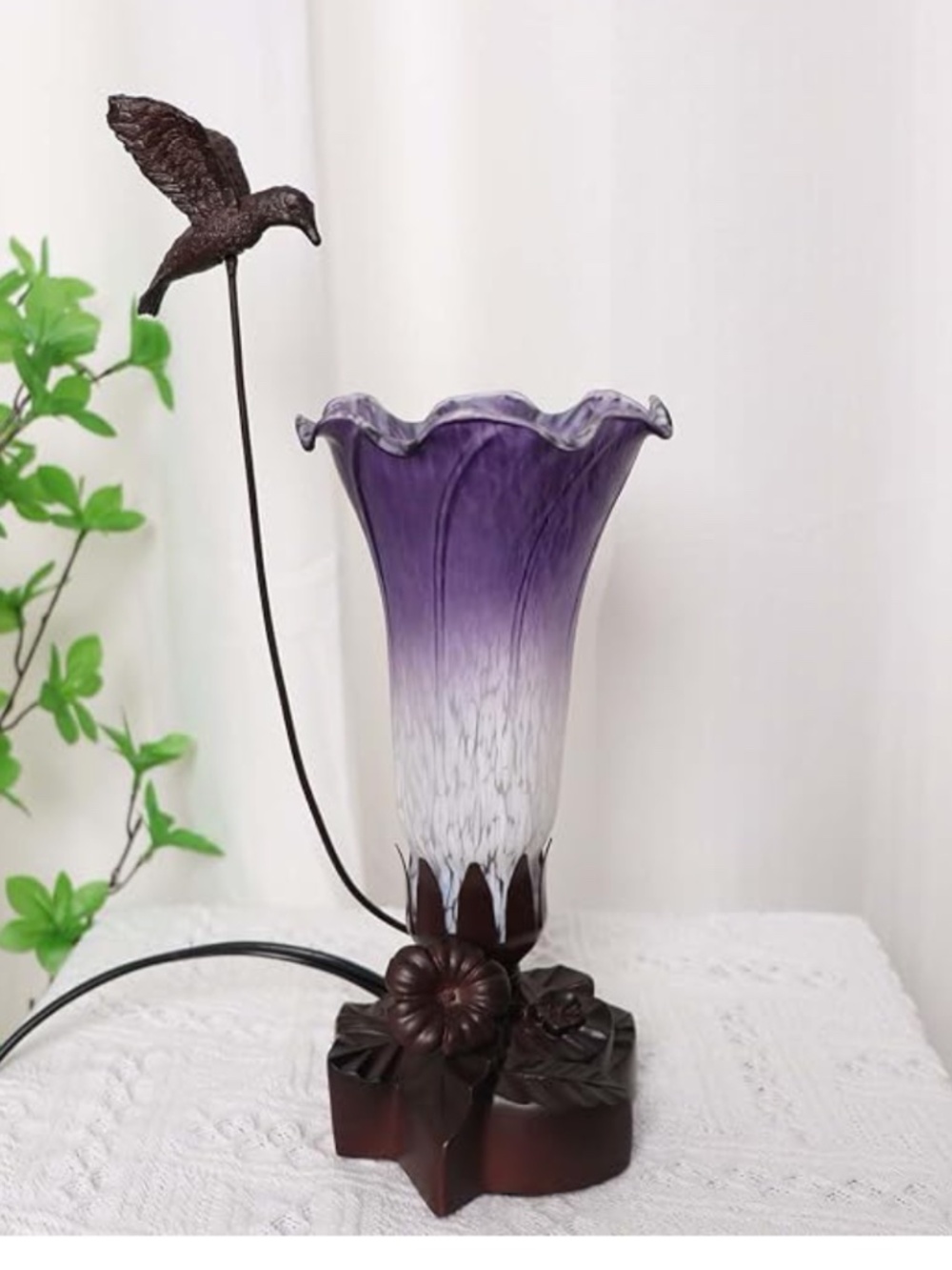Vintage Hummingbird Lamp Stand